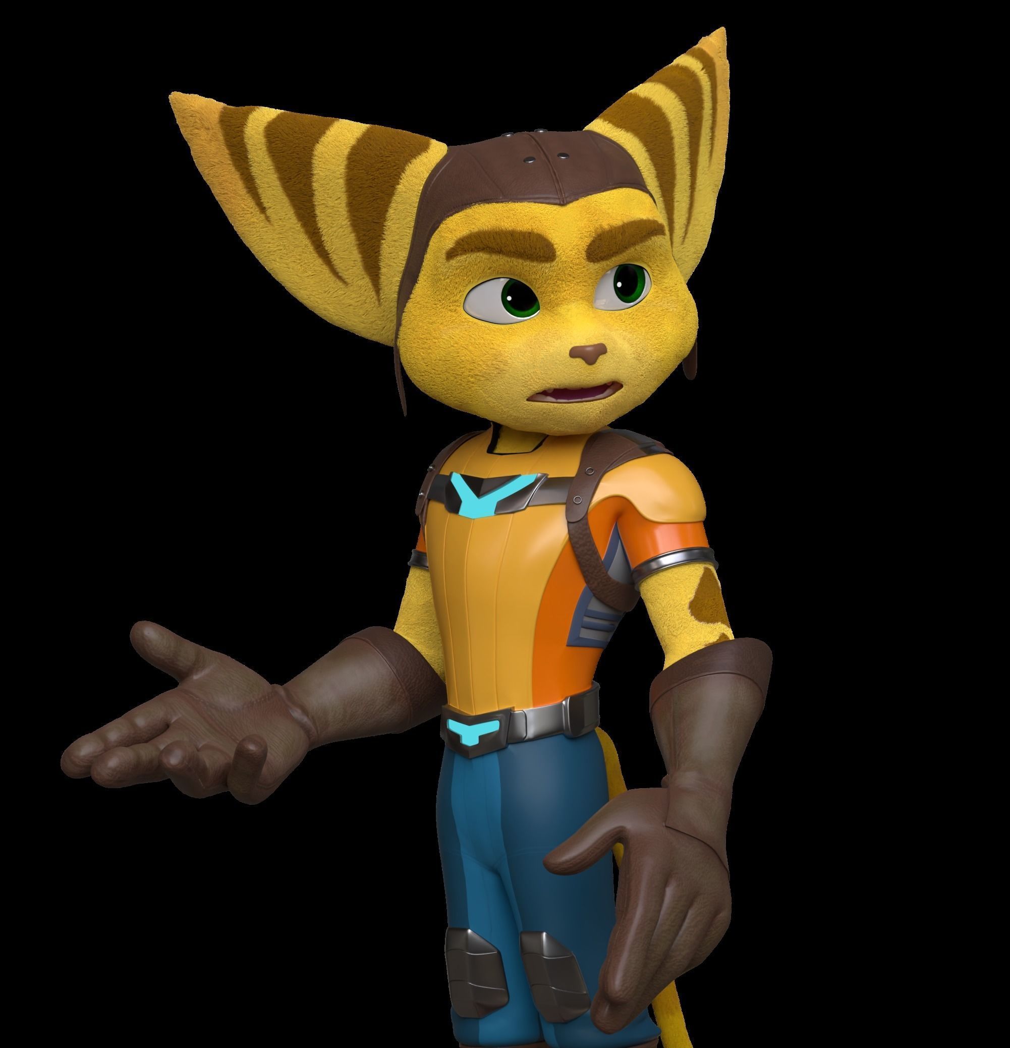 Ratchet Lombax Rift Apart 3D model_11