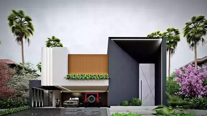 CASA ESTILO MODERNA 3D model