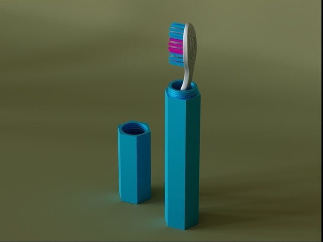 Travel Tooth brush Case 05 3D print model