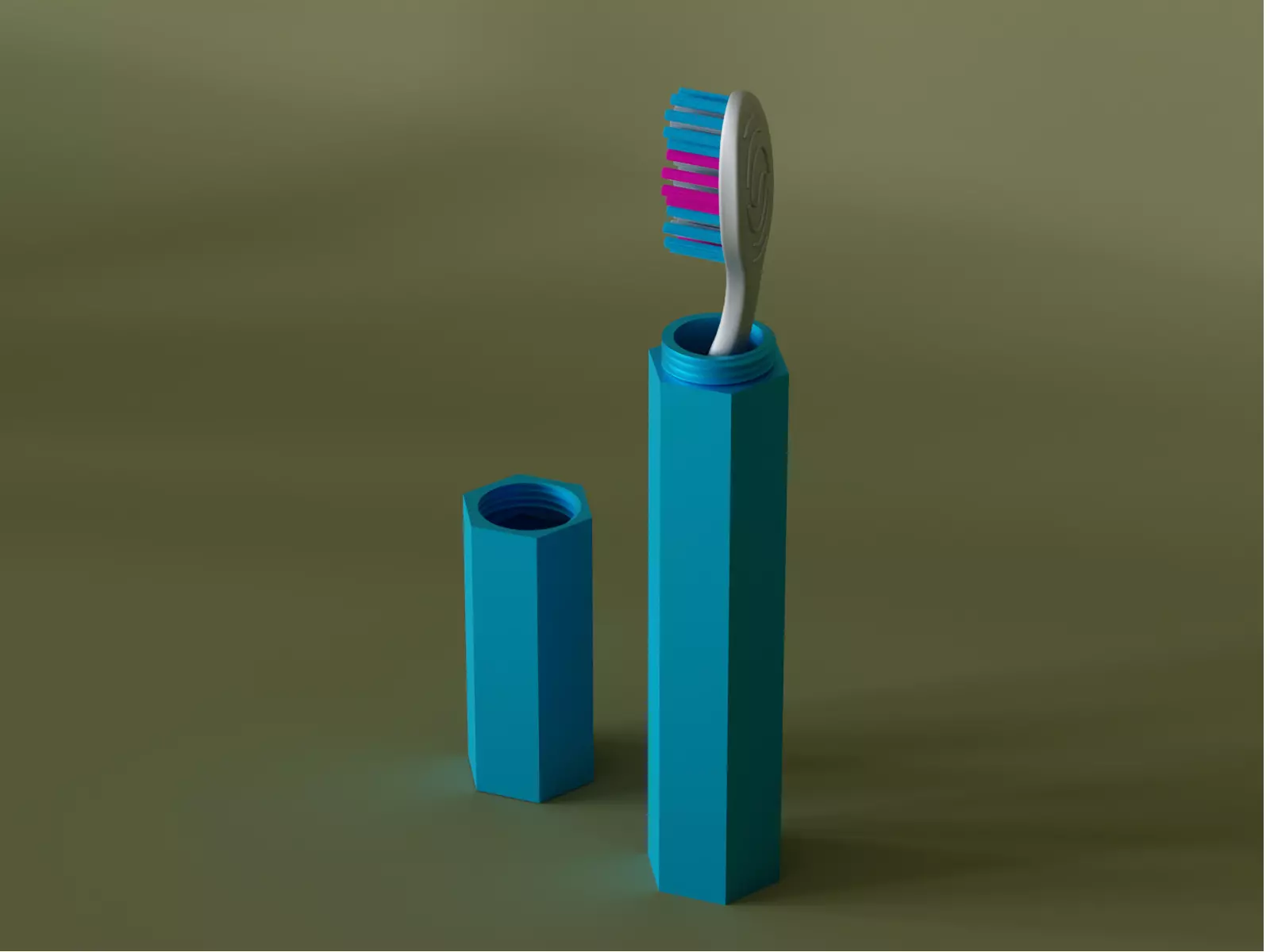 Travel Tooth brush Case 05 3D print model_0