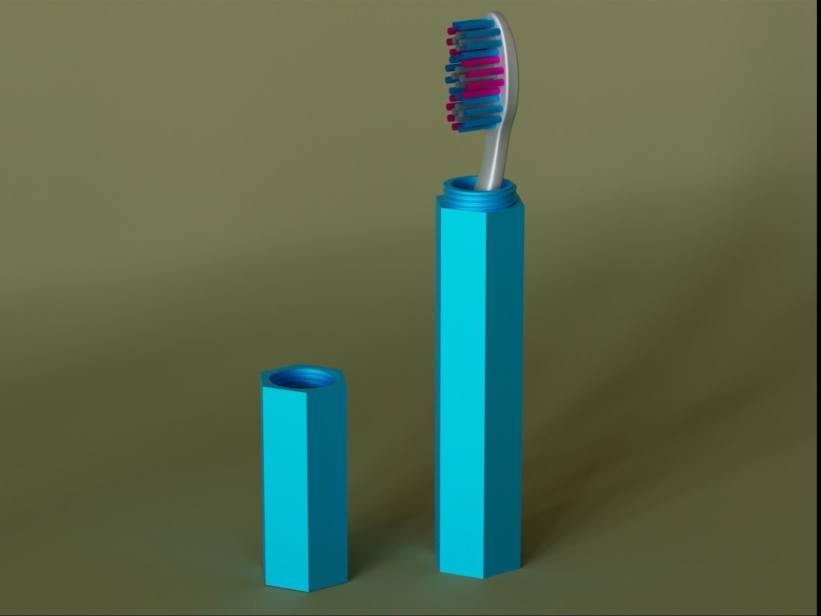 Travel Tooth brush Case 05 3D print model_2