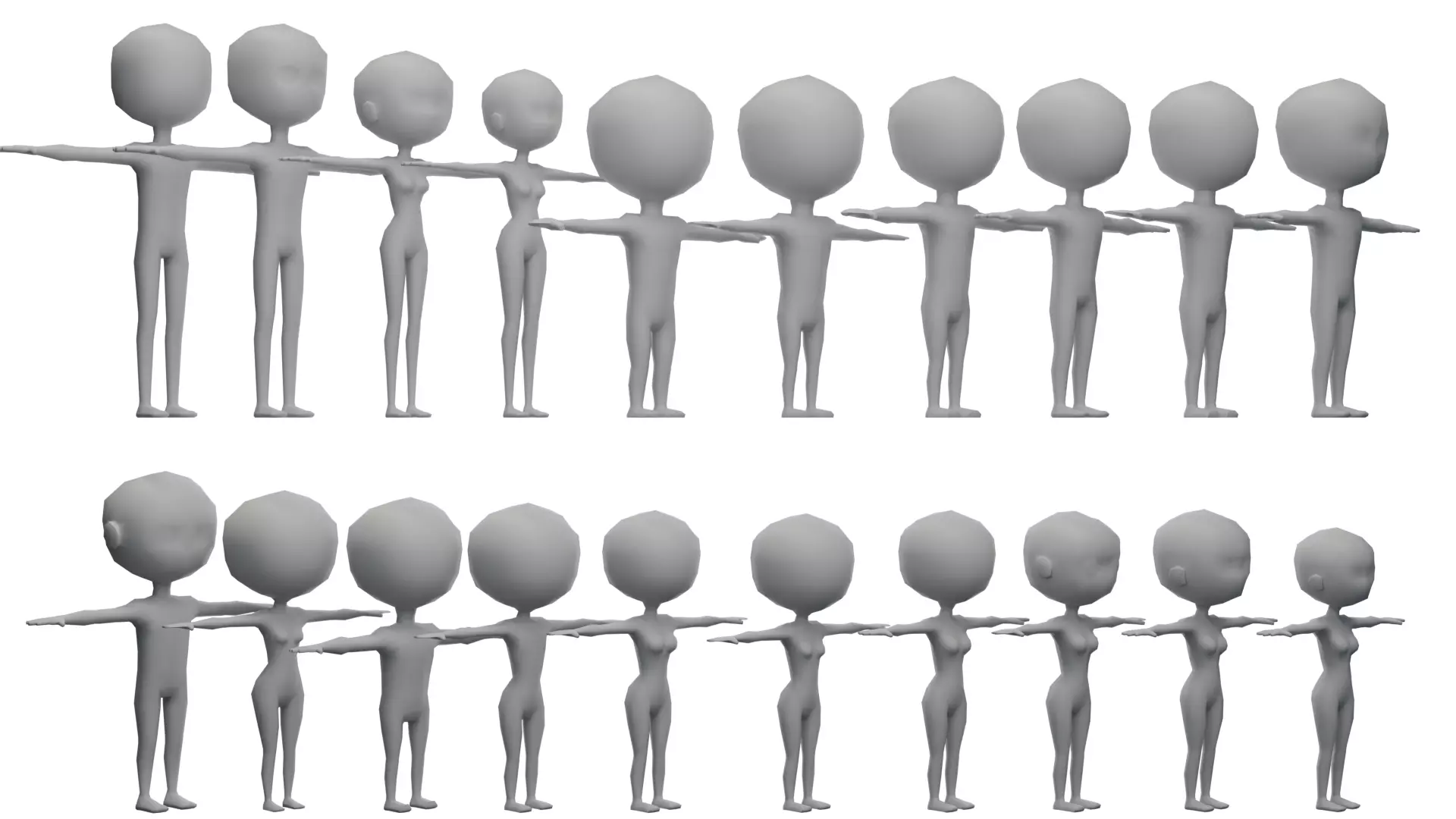 Mini Character  Free 3D model_0