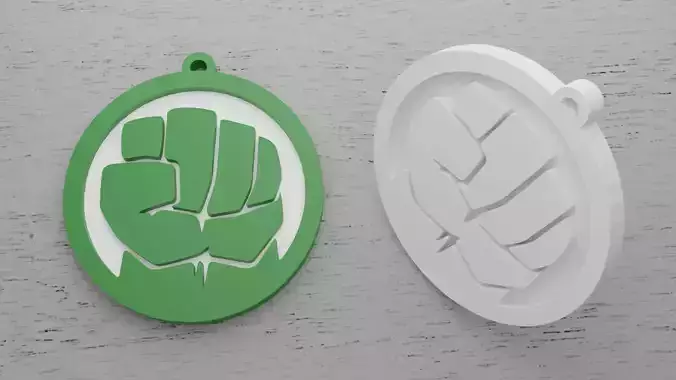 Chaveiro Hulk 3D print model