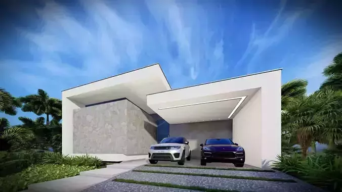 CASA ESTILO MODERNA COM BALANCO