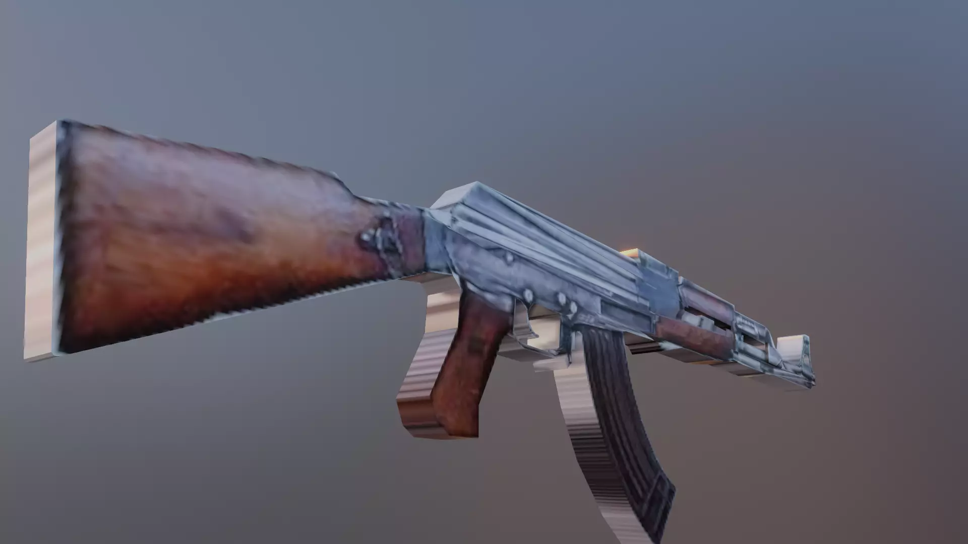 AK-47 ak - rifle Free low-poly 3D model