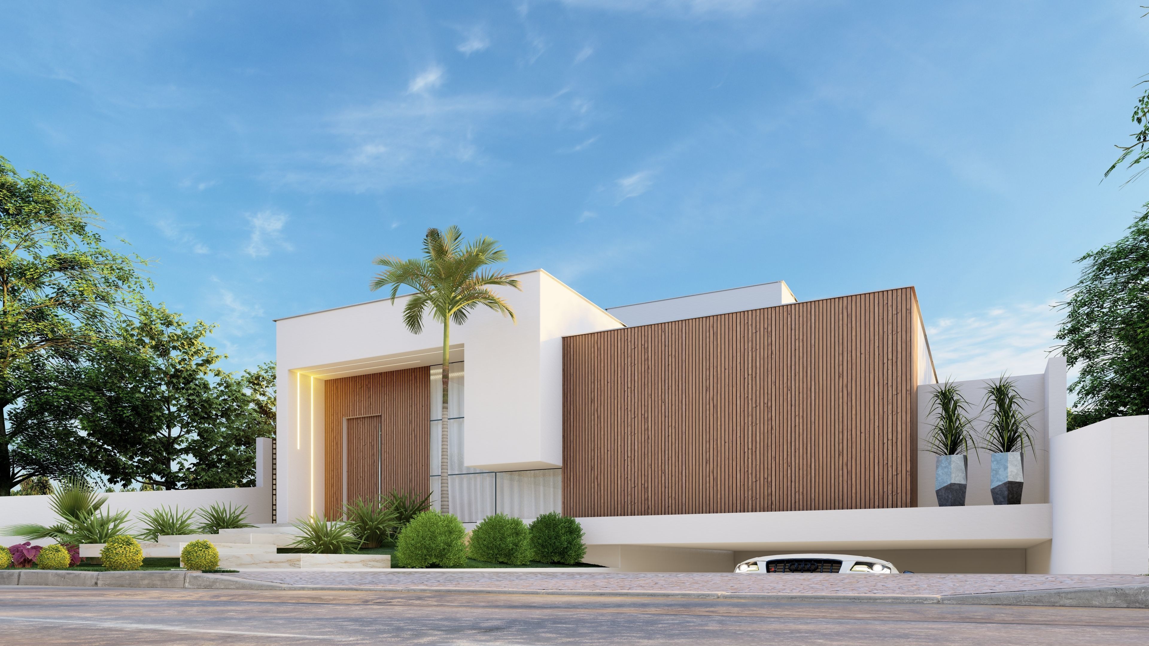 CASA MODERNA TERREA 3D model_7