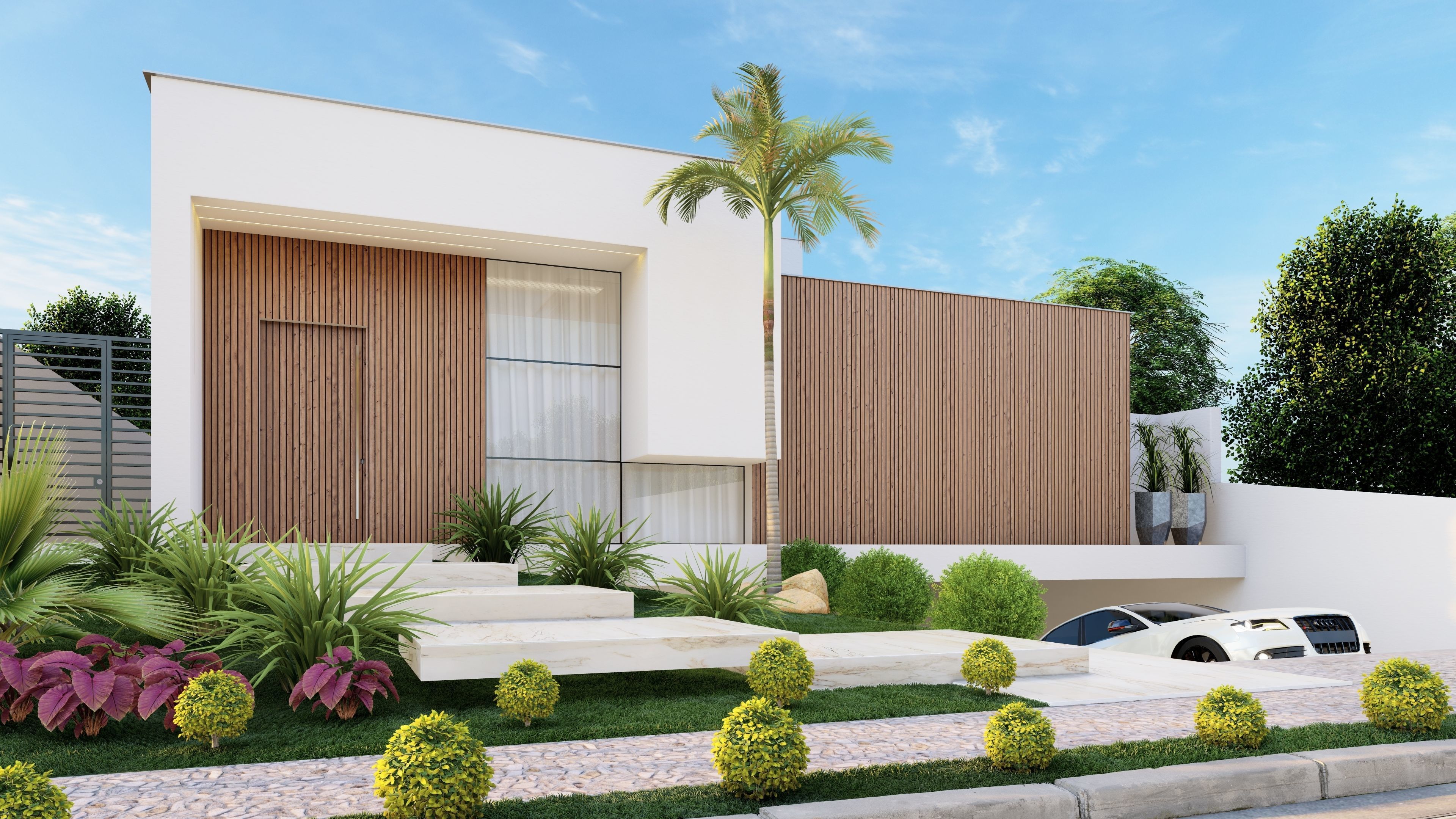 CASA MODERNA TERREA 3D model_6