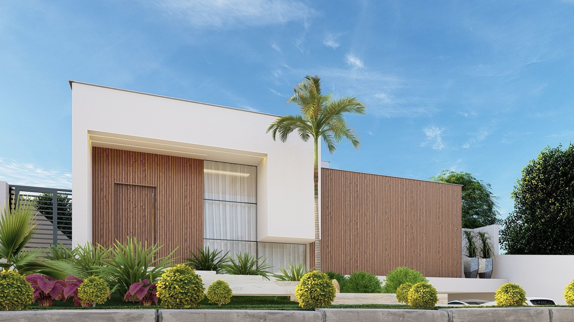 CASA MODERNA TERREA 3D model_3