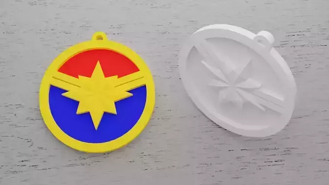 Chaveiro Capita Marvel 3D print model