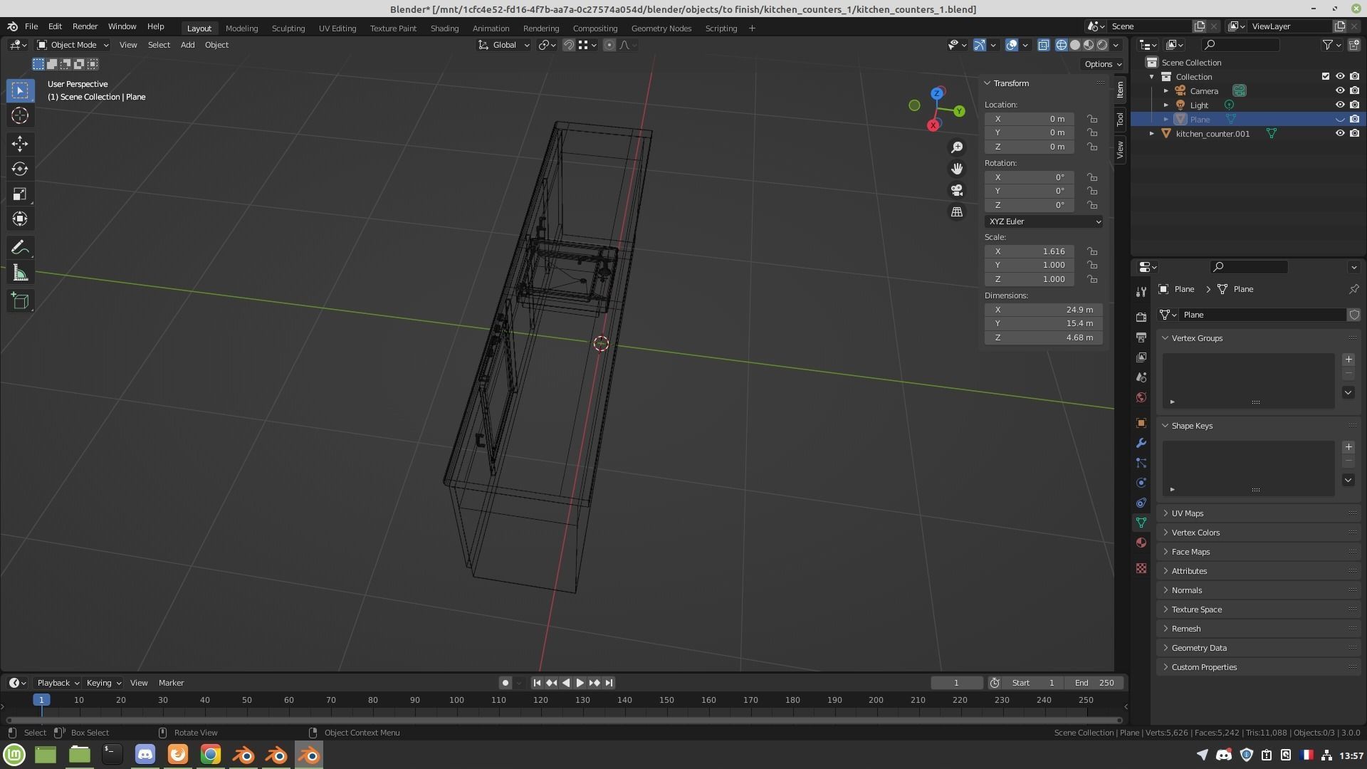 Kitchen counter 3D model_13