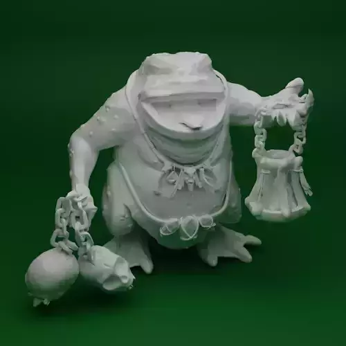 Bullywug Shaman 3D print model