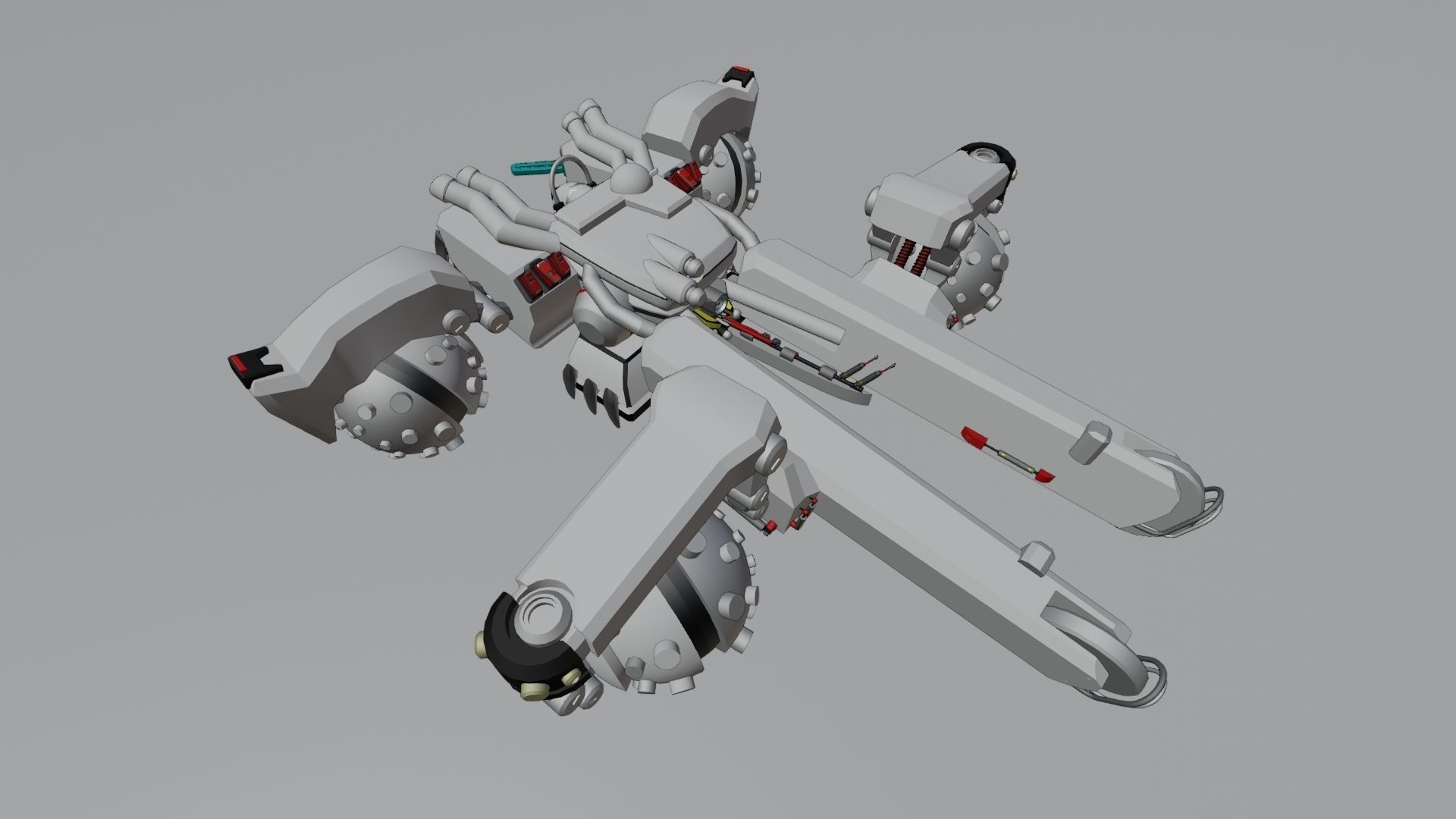 Sci Fi concept car 3D model_10