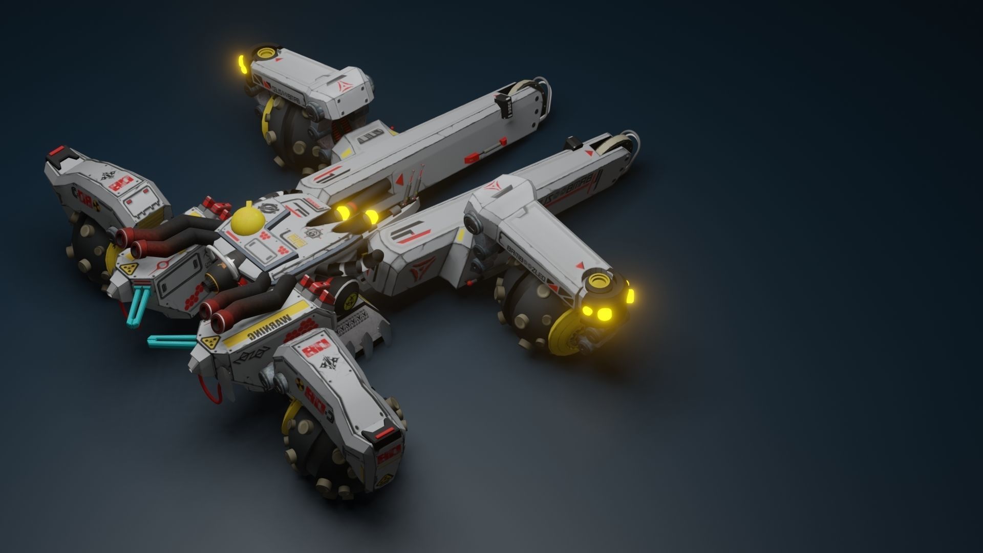 Sci Fi concept car 3D model_52