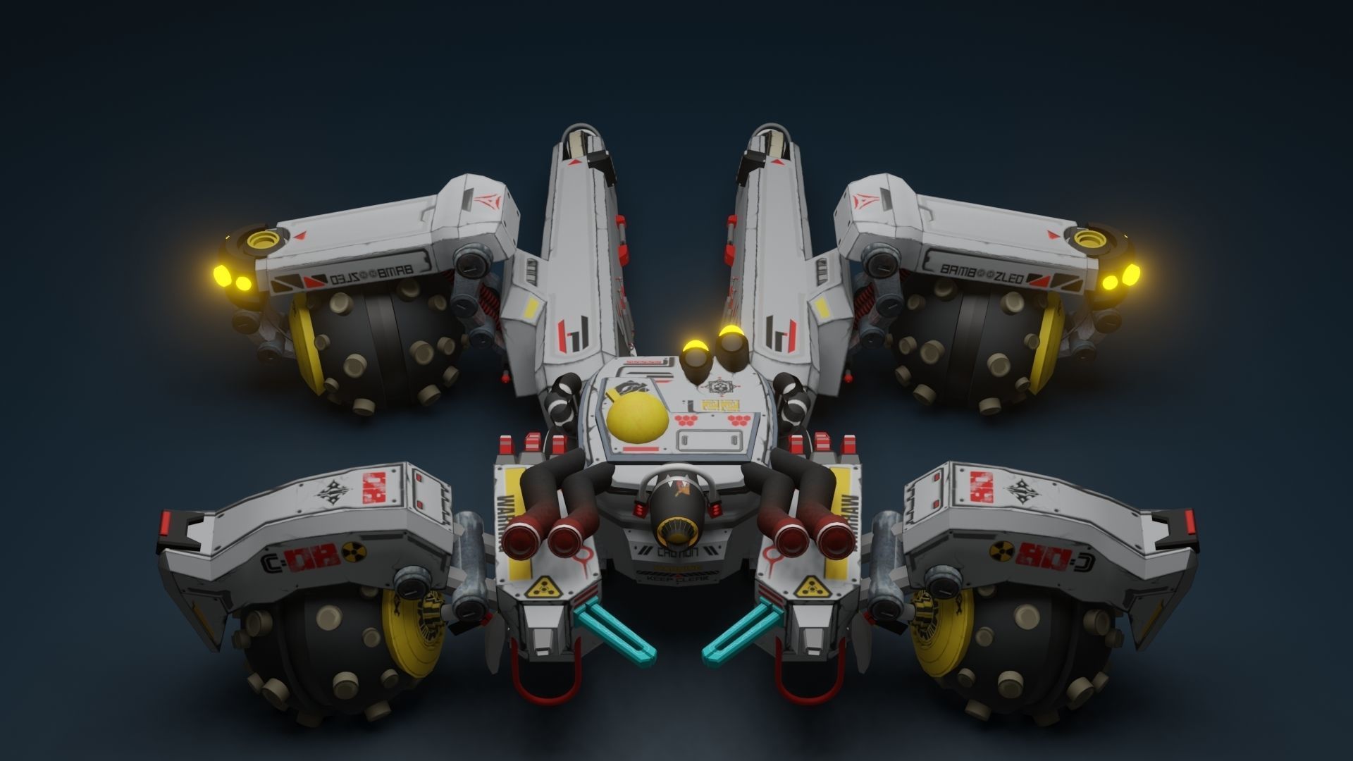 Sci Fi concept car 3D model_51
