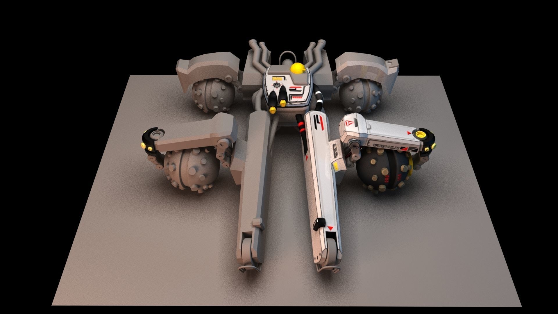 Sci Fi concept car 3D model_43