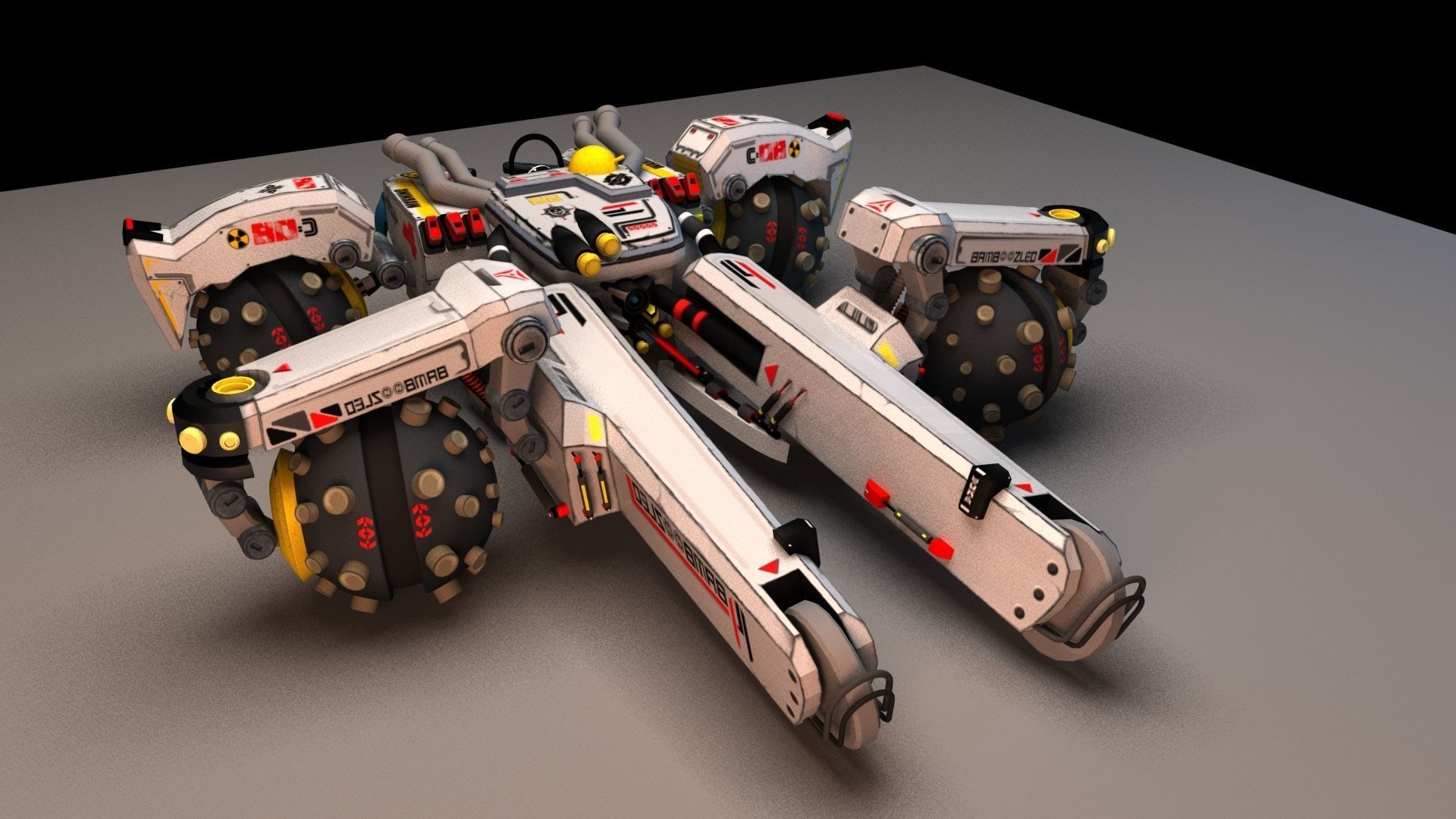 Sci Fi concept car 3D model_19