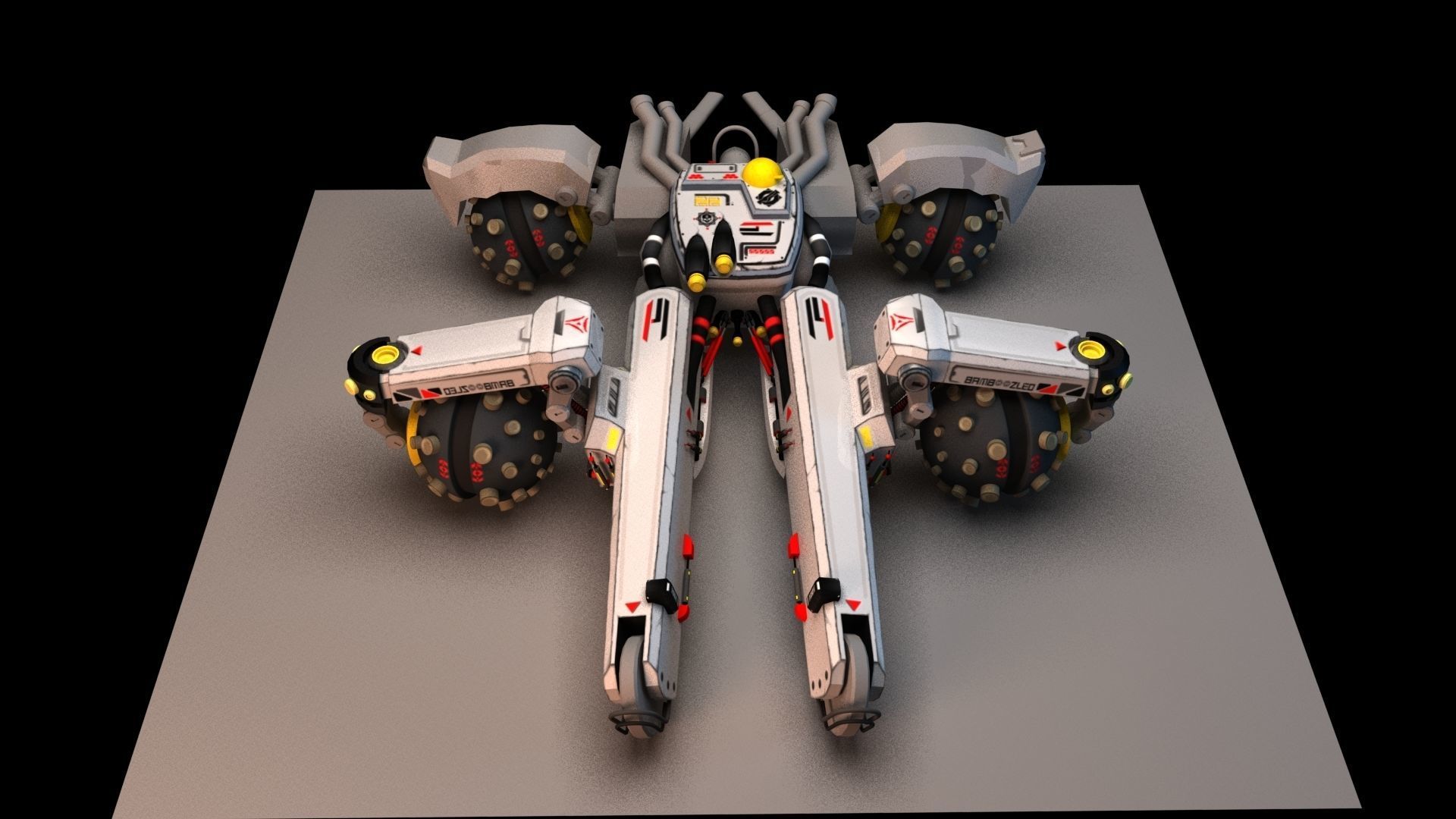 Sci Fi concept car 3D model_28