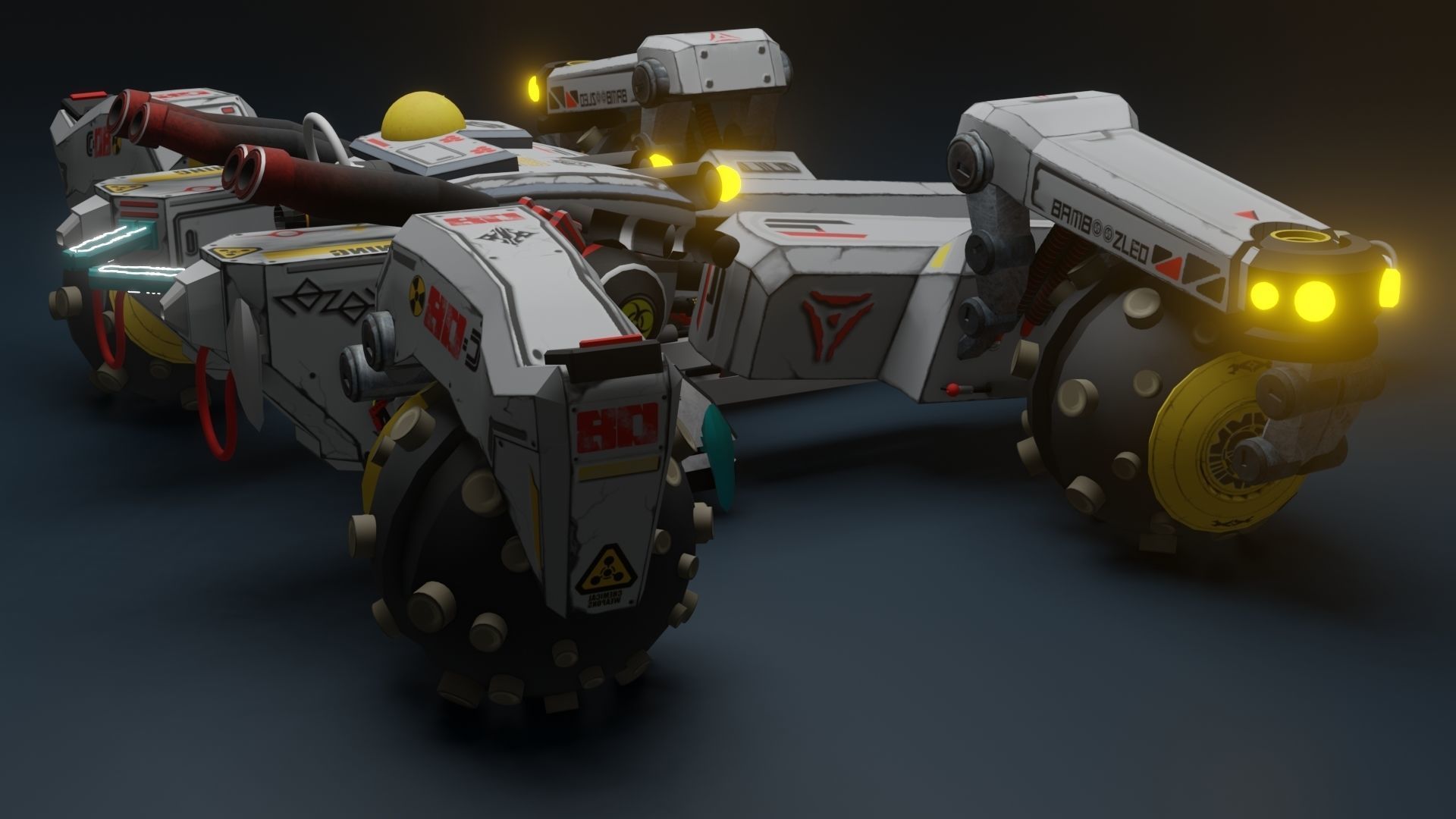 Sci Fi concept car 3D model_49