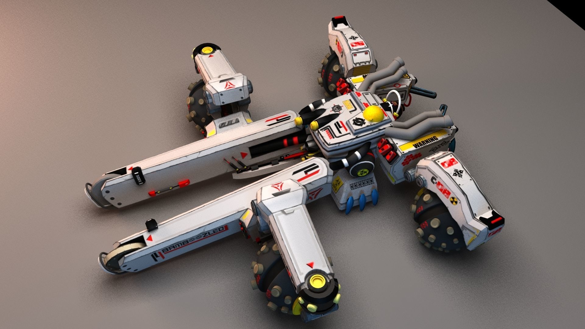 Sci Fi concept car 3D model_36