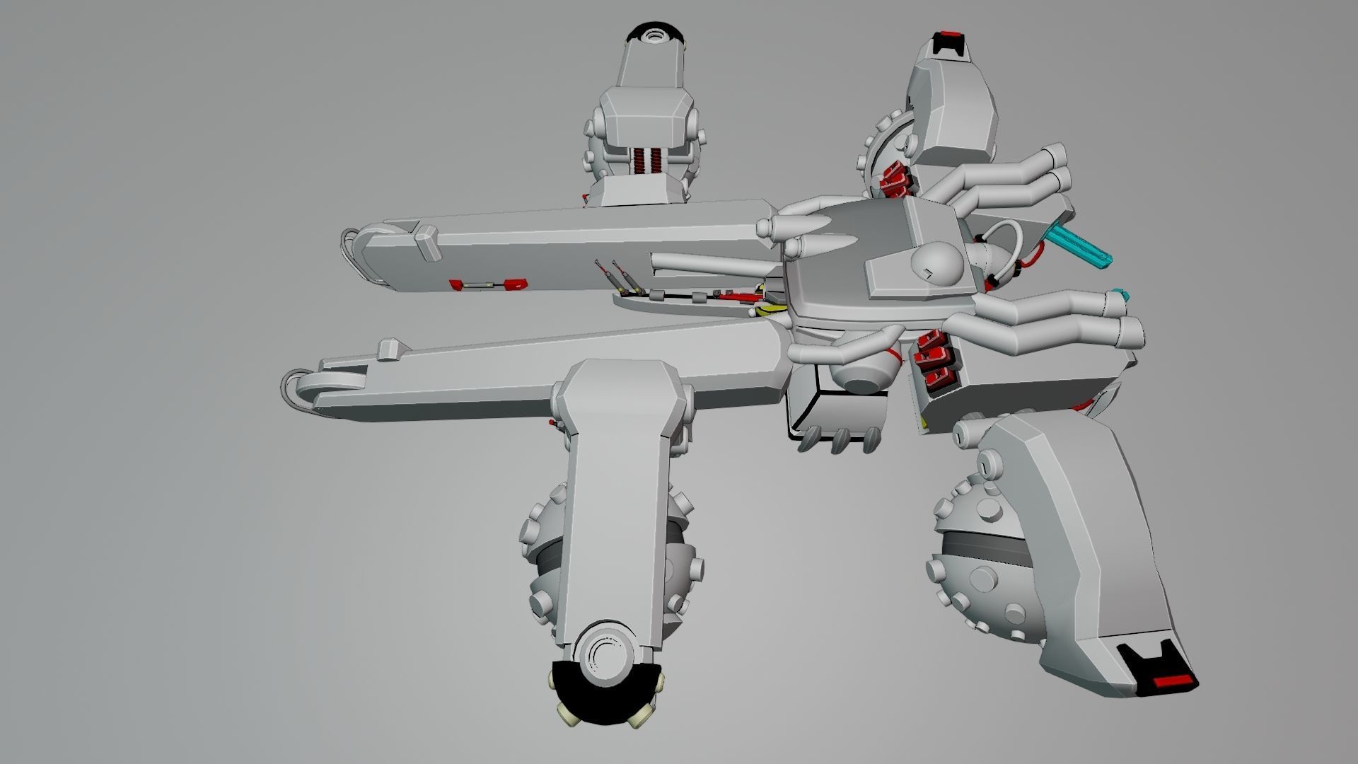 Sci Fi concept car 3D model_11