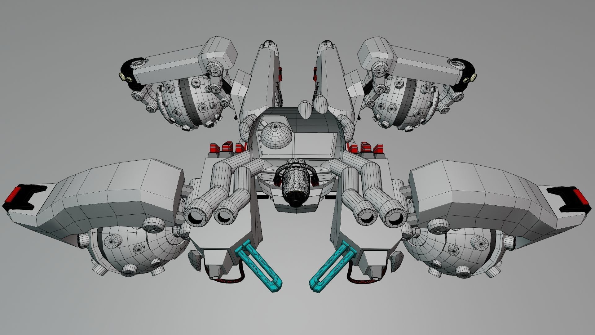 Sci Fi concept car 3D model_14