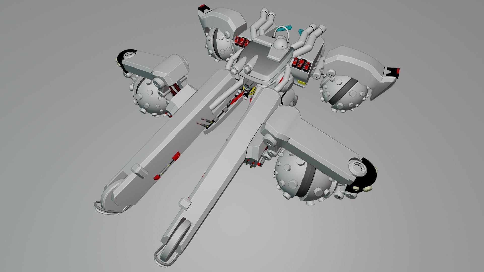 Sci Fi concept car 3D model_16