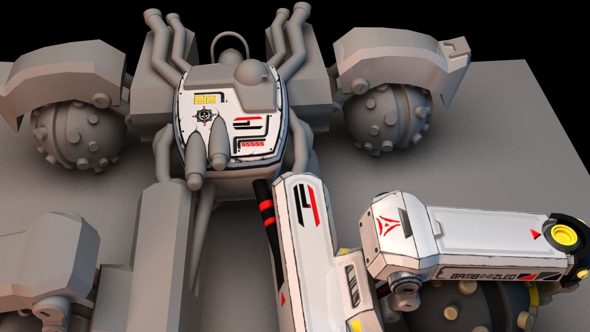 Sci Fi concept car 3D model_42