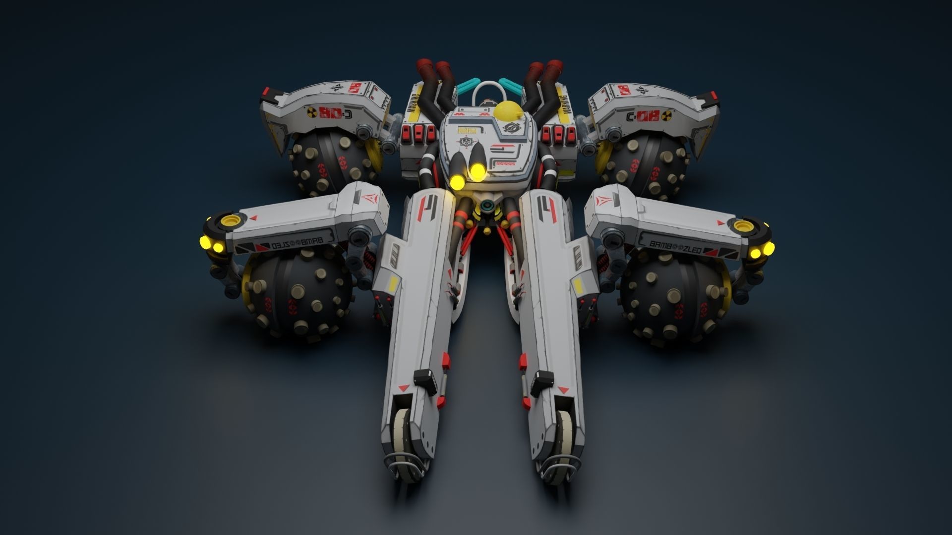 Sci Fi concept car 3D model_44