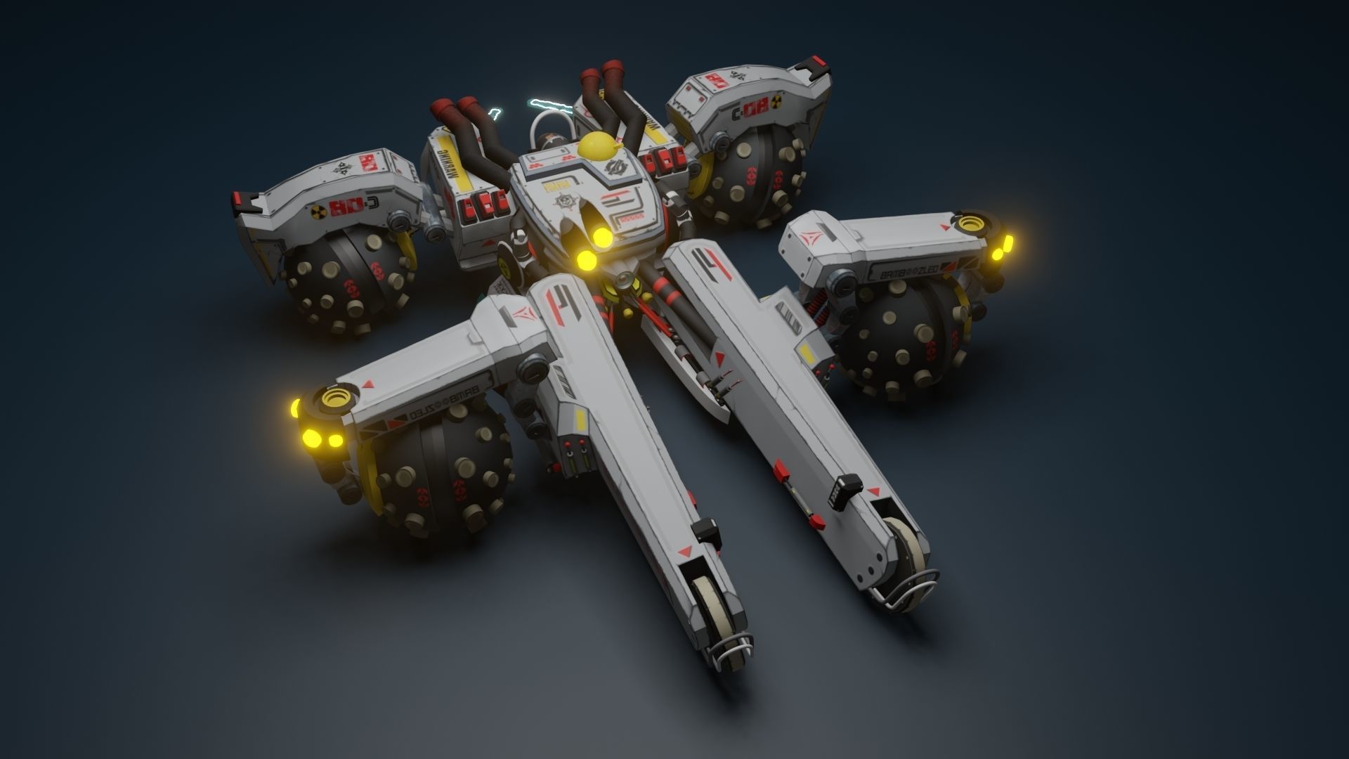 Sci Fi concept car 3D model_47