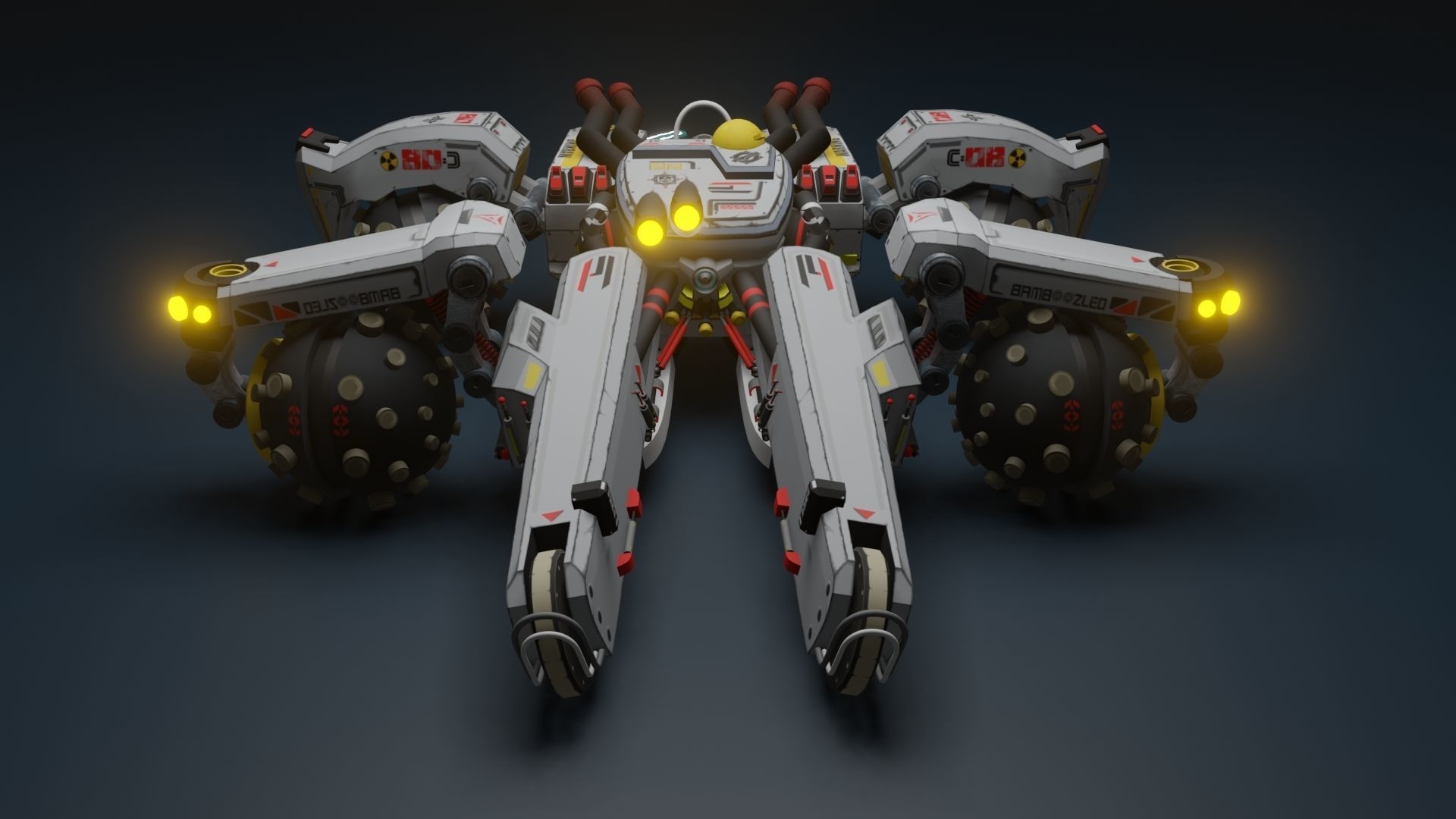 Sci Fi concept car 3D model_54