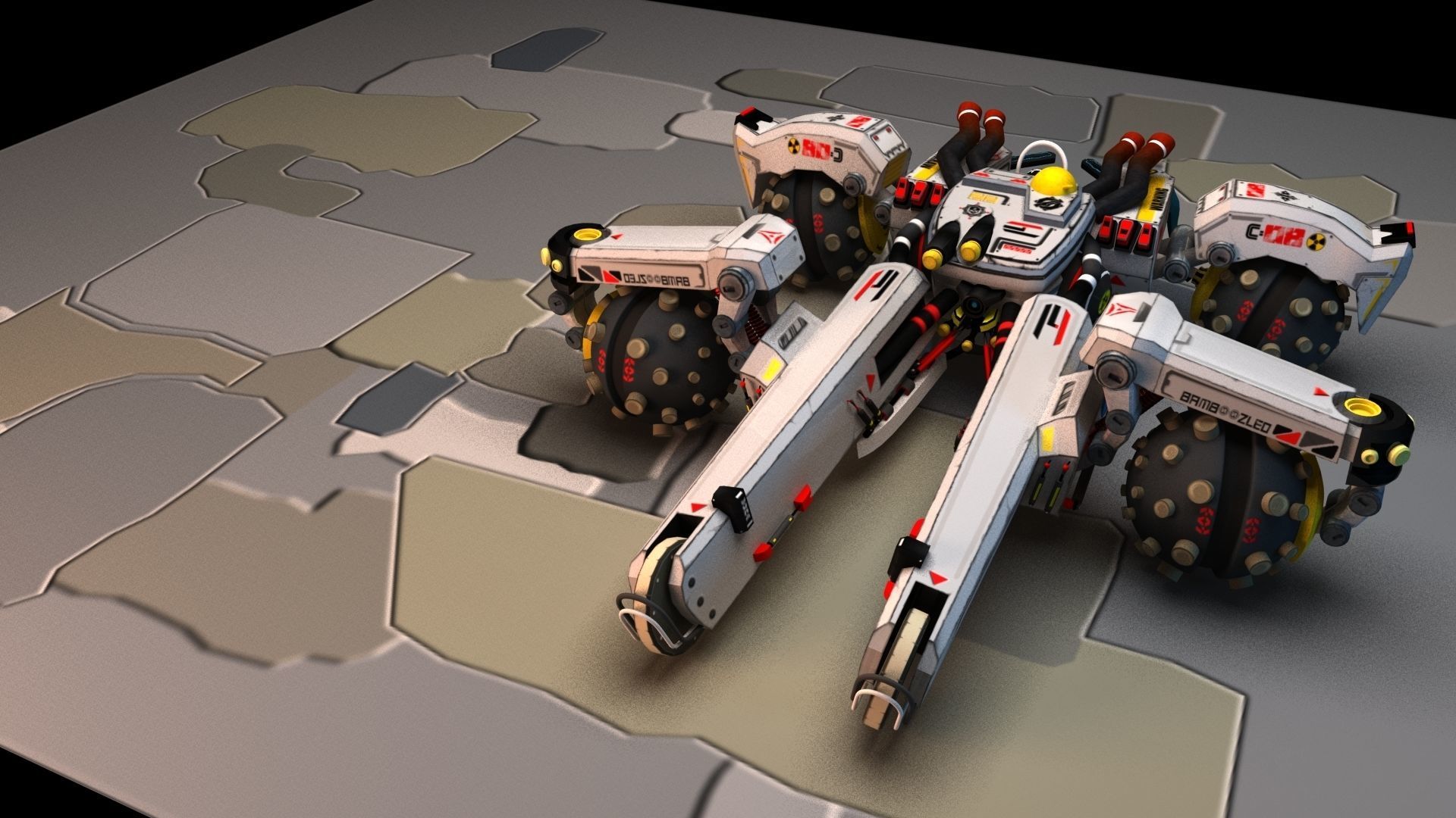 Sci Fi concept car 3D model_39