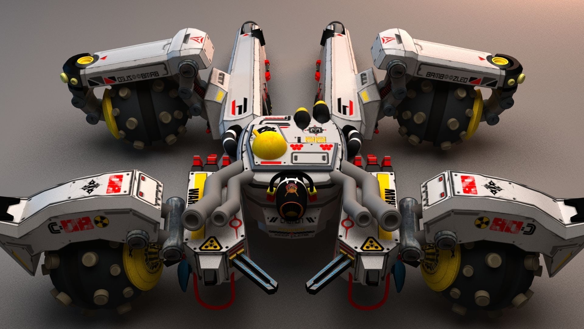 Sci Fi concept car 3D model_18