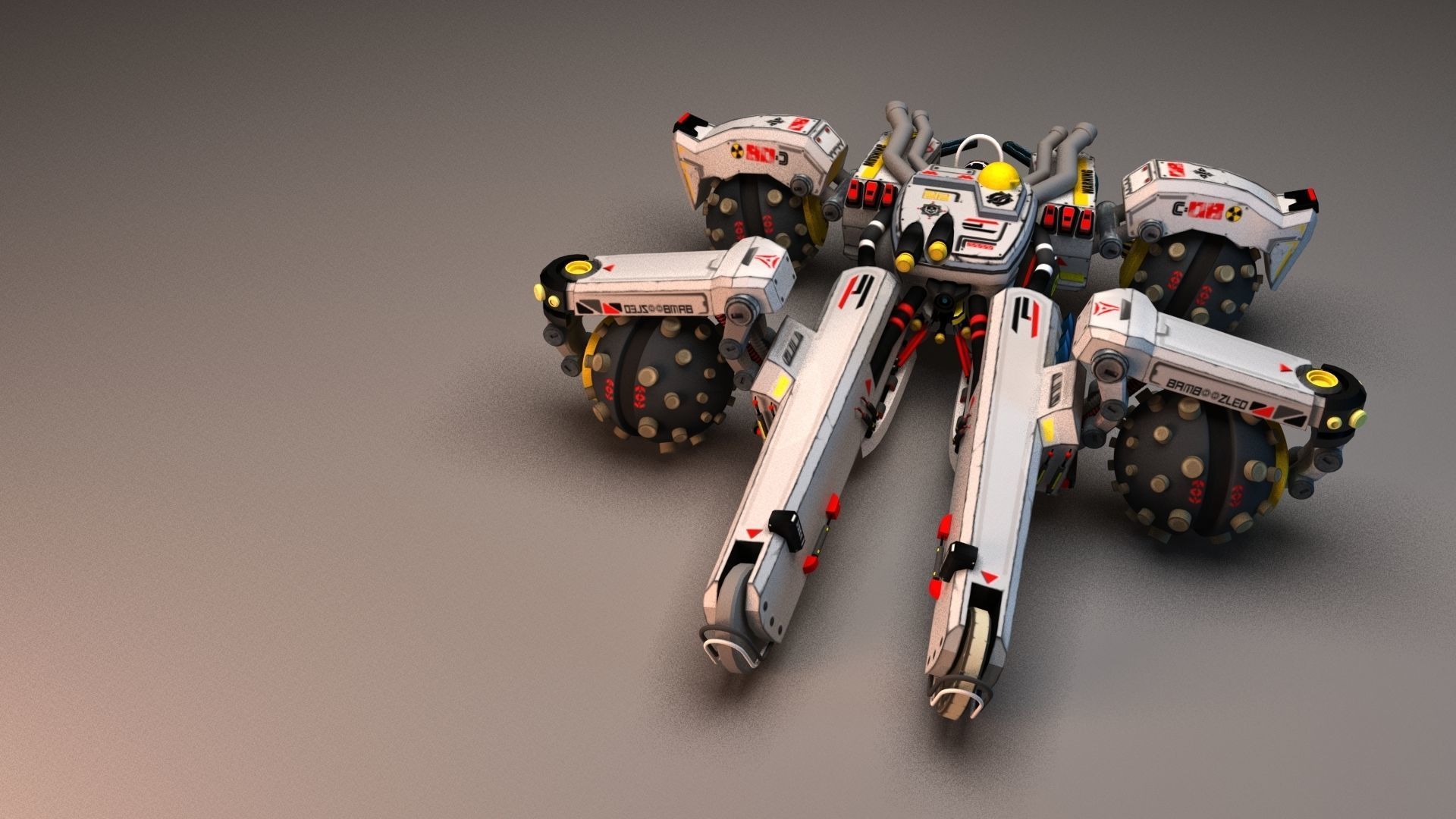 Sci Fi concept car 3D model_4