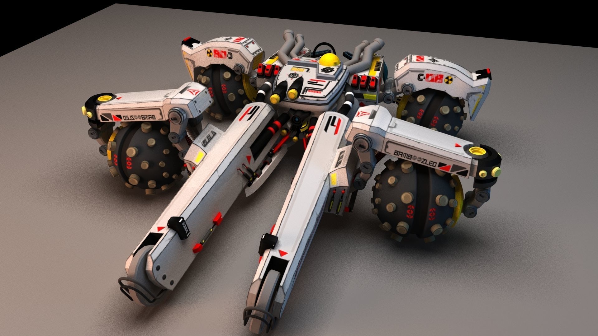 Sci Fi concept car 3D model_22
