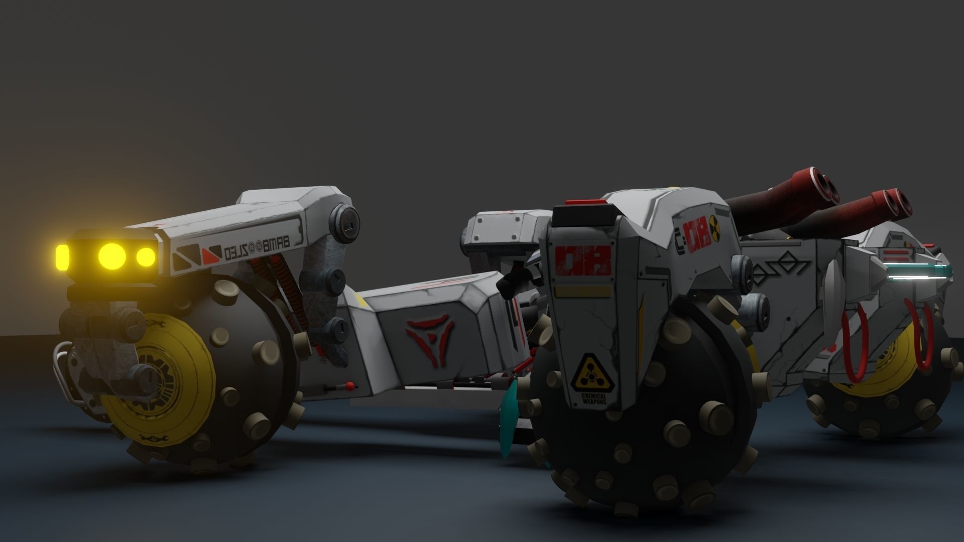 Sci Fi concept car 3D model_45