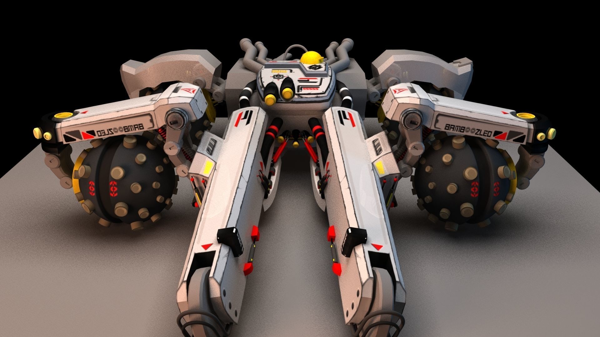 Sci Fi concept car 3D model_29
