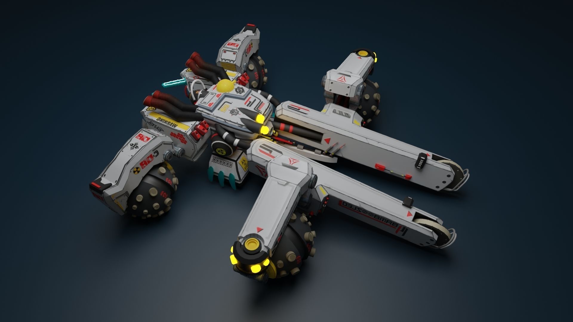 Sci Fi concept car 3D model_50