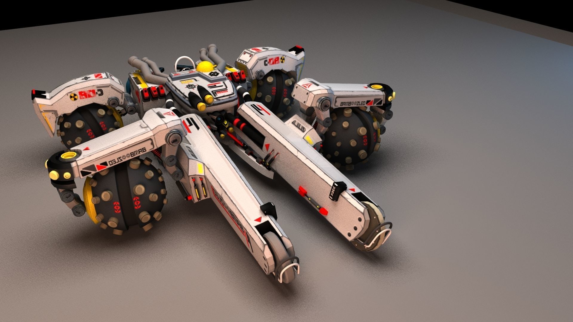 Sci Fi concept car 3D model_34