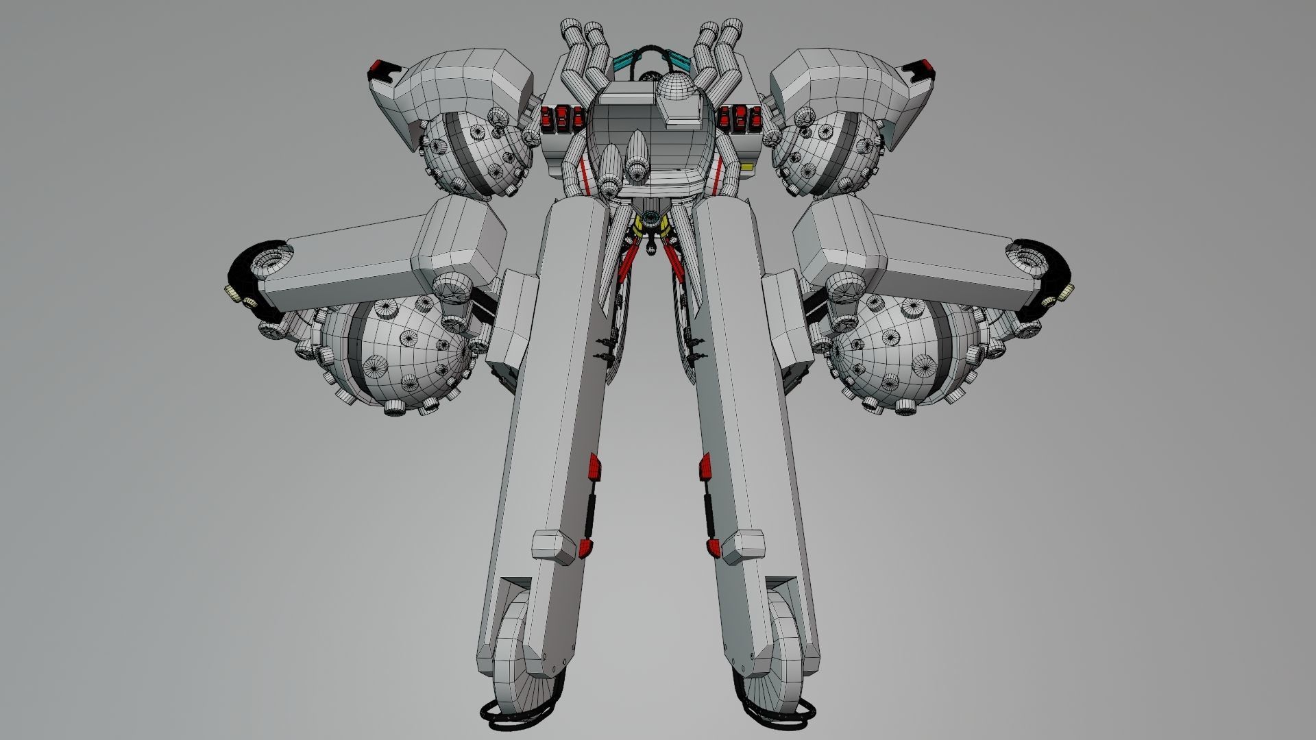 Sci Fi concept car 3D model_12