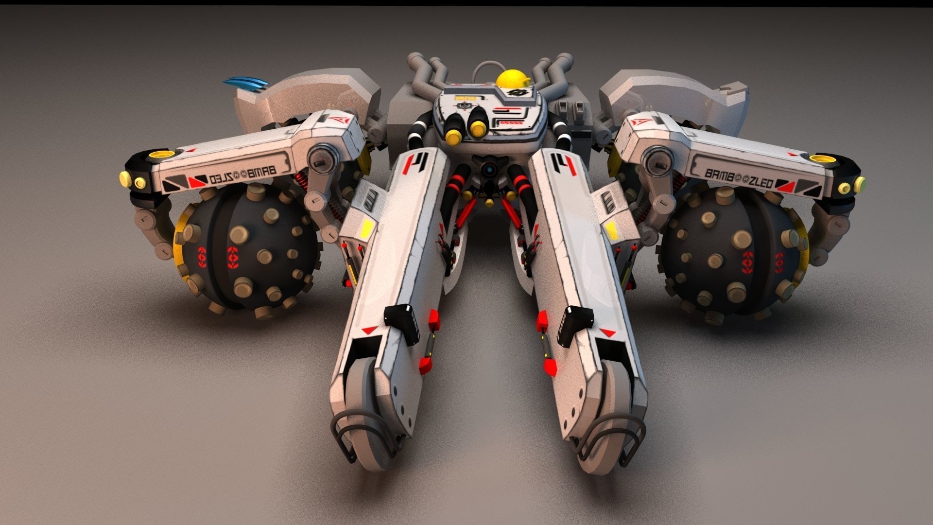 Sci Fi concept car 3D model_33