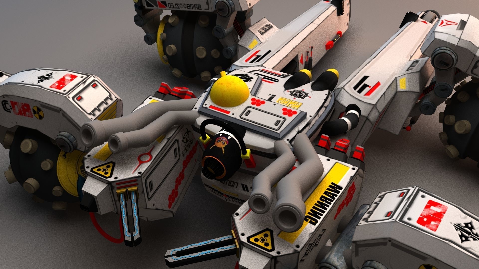 Sci Fi concept car 3D model_17