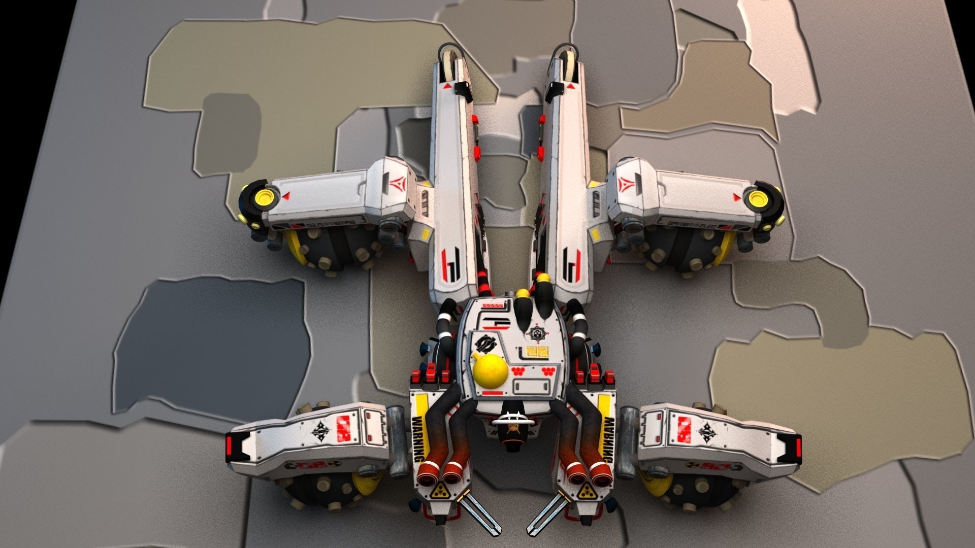 Sci Fi concept car 3D model_37