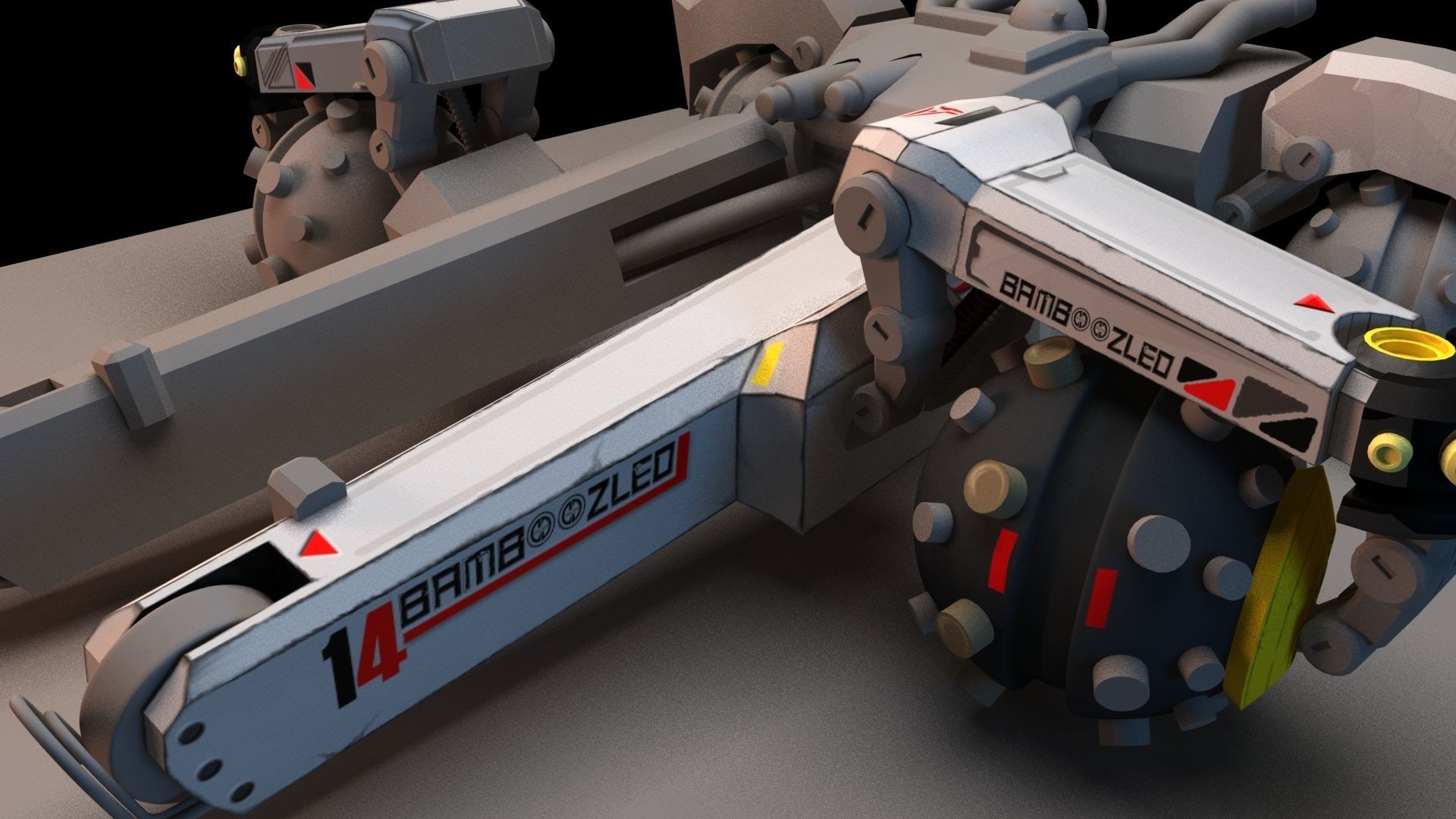 Sci Fi concept car 3D model_40