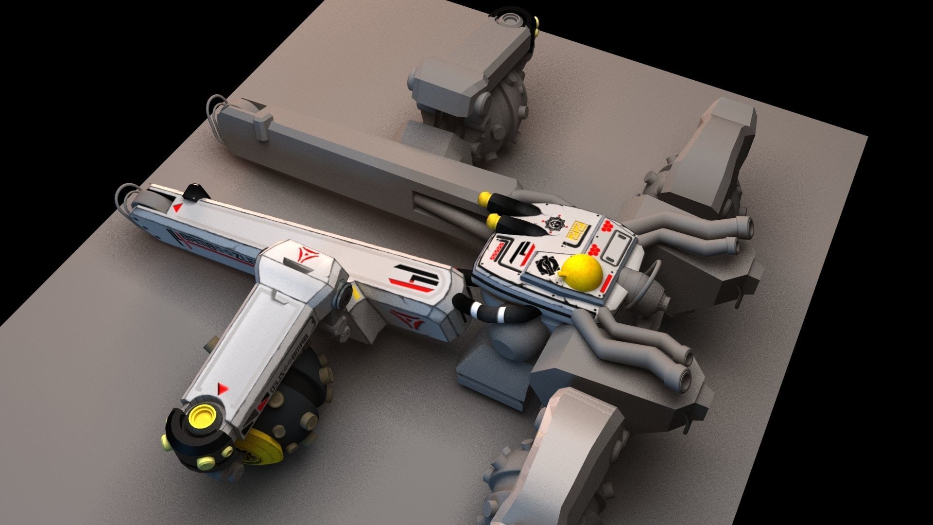 Sci Fi concept car 3D model_26