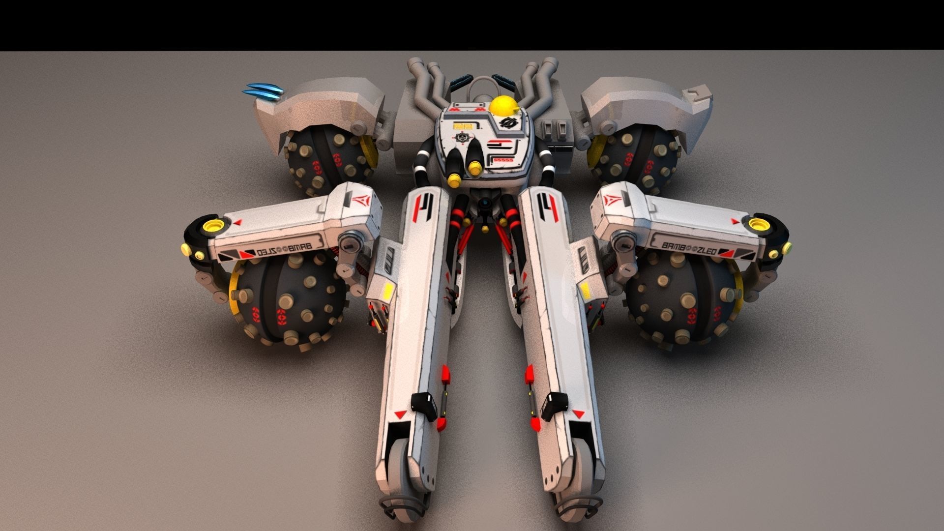 Sci Fi concept car 3D model_32