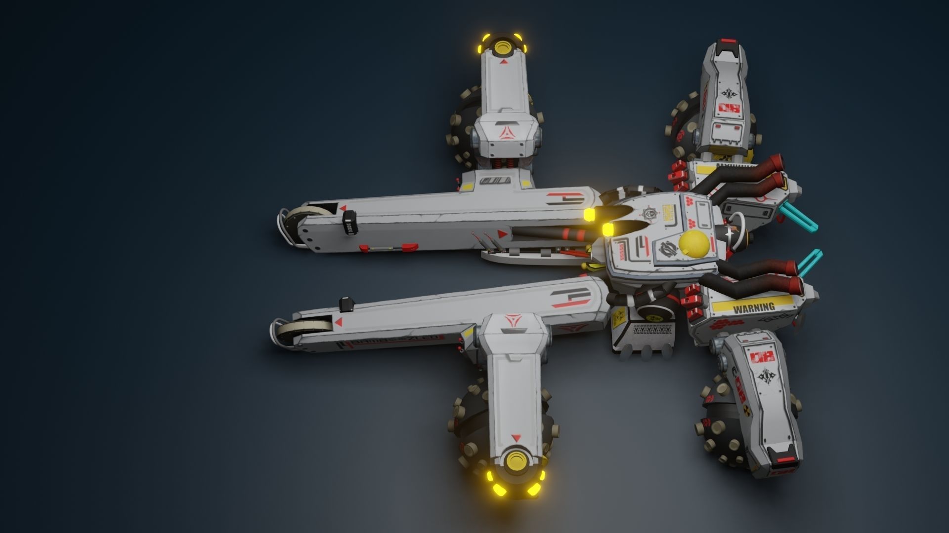 Sci Fi concept car 3D model_7