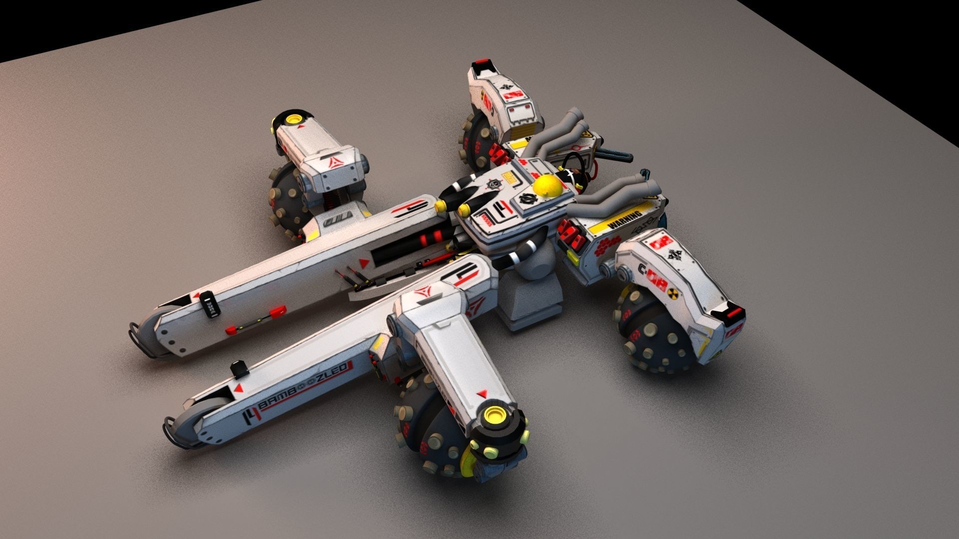 Sci Fi concept car 3D model_23