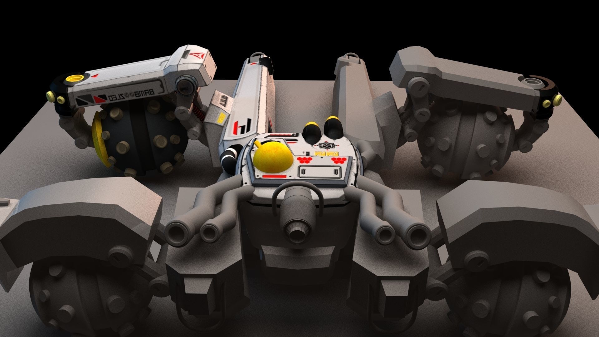 Sci Fi concept car 3D model_27