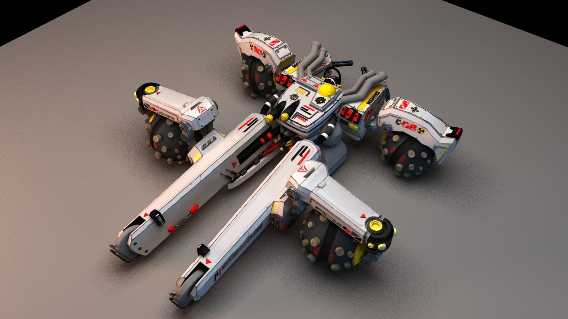 Sci Fi concept car 3D model_21