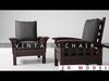 Vintage Chair  Armchair Low-poly 3D model_1